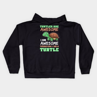 Turtle Are Awesome Kids Hoodie